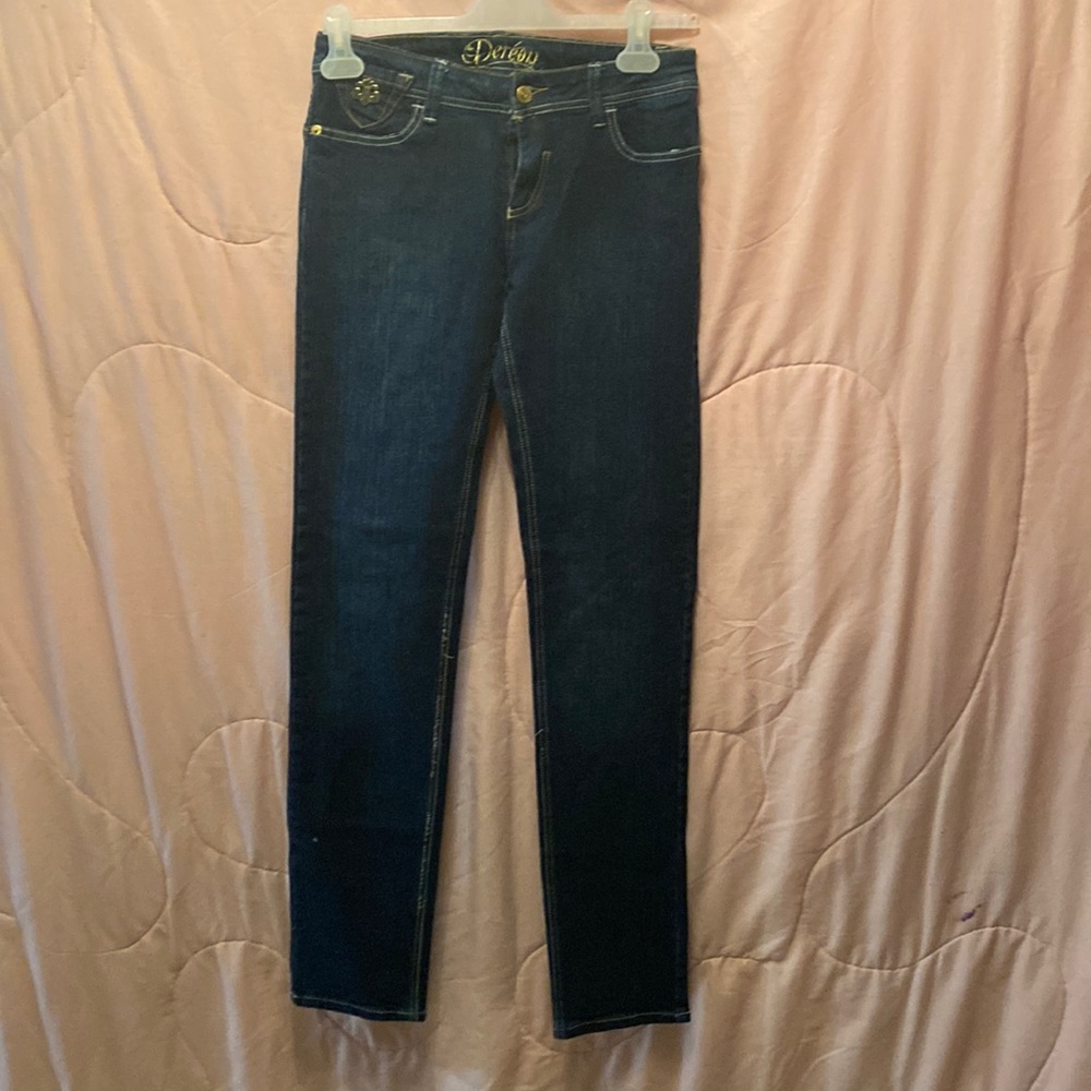 Deréon dark denim boot cut jeans